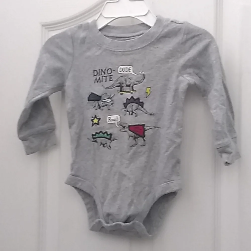 Carters long sleeved snap crotch one piece 12 months